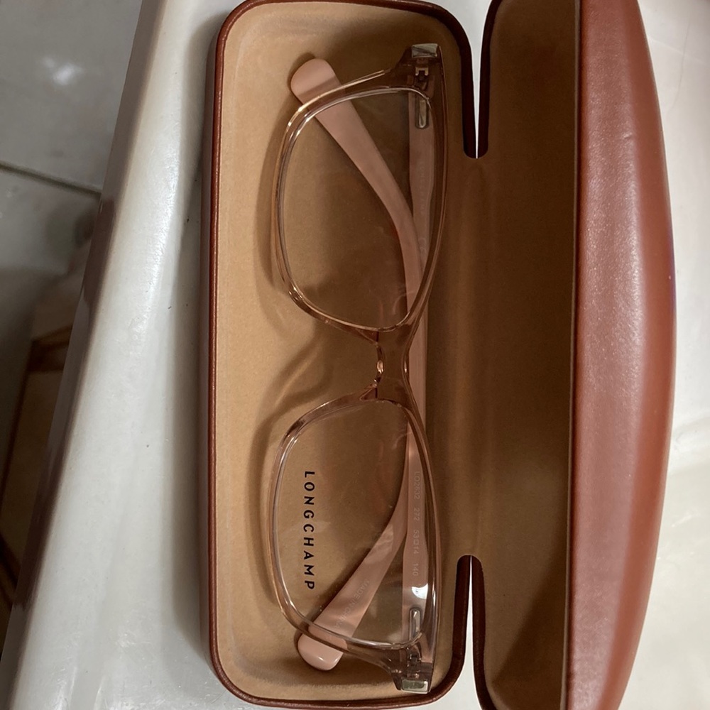 Longchamp light pink frames. Brand new never used. No prescription.